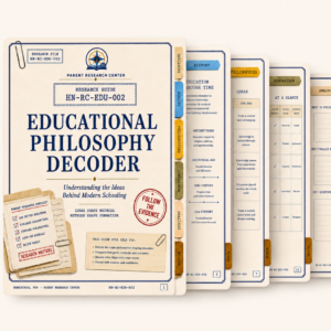 Educational Philosophy Decoder digital guide cover and sample pages