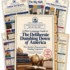 A Plain-Language Guide to The Deliberate Dumbing Down of America digital guide cover