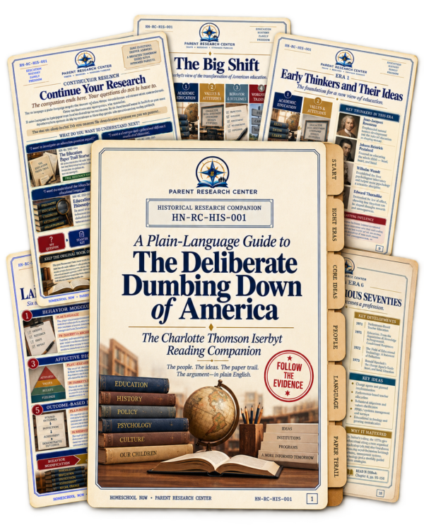 A Plain-Language Guide to The Deliberate Dumbing Down of America digital guide cover