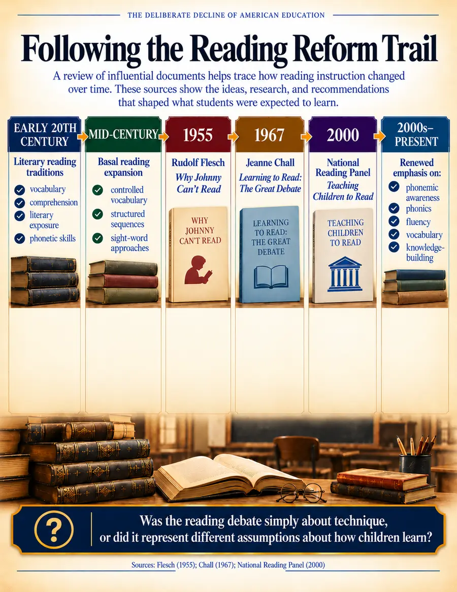 Interior preview tracing changes in reading instruction across the twentieth century